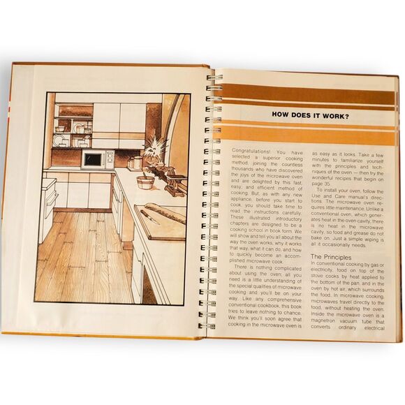 VTG 1982 Kenmore Microwave Cookery Cookbook Spiral Bound 80s Retro Recipes - Picture 9 of 16